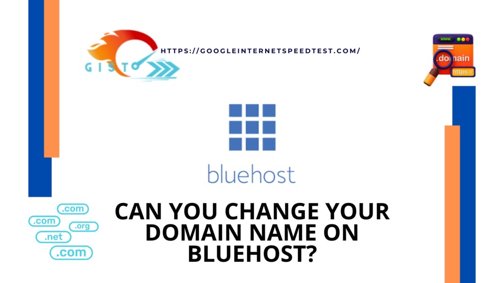 can you change your domain name on bluehost
